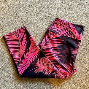 Inner Fire Activewear Leggings | Size: 10/L | Pink Palm Print